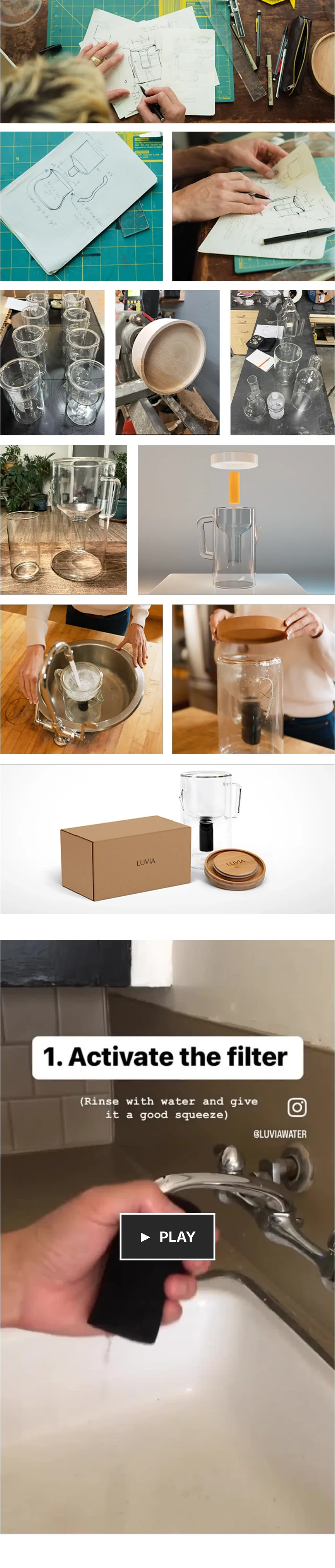 Process image grid, and step one: activate the filter.
